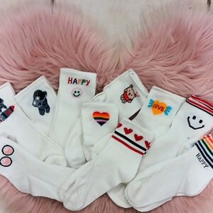 Brand New SHEIN ASSORTED DESIGNS ANKLE SOCKS-10CT